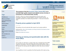 Tablet Screenshot of economicpolicycentre.com